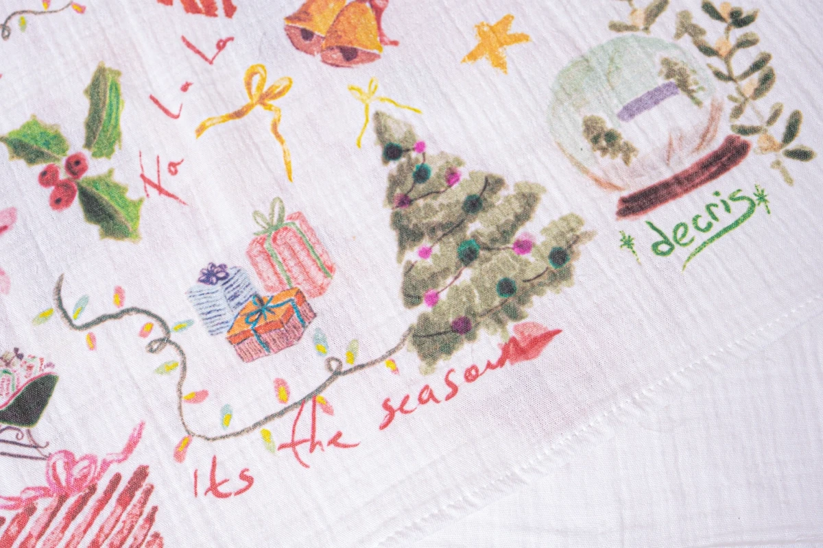 Ho Ho Ho Müslin Mutfak Bezi