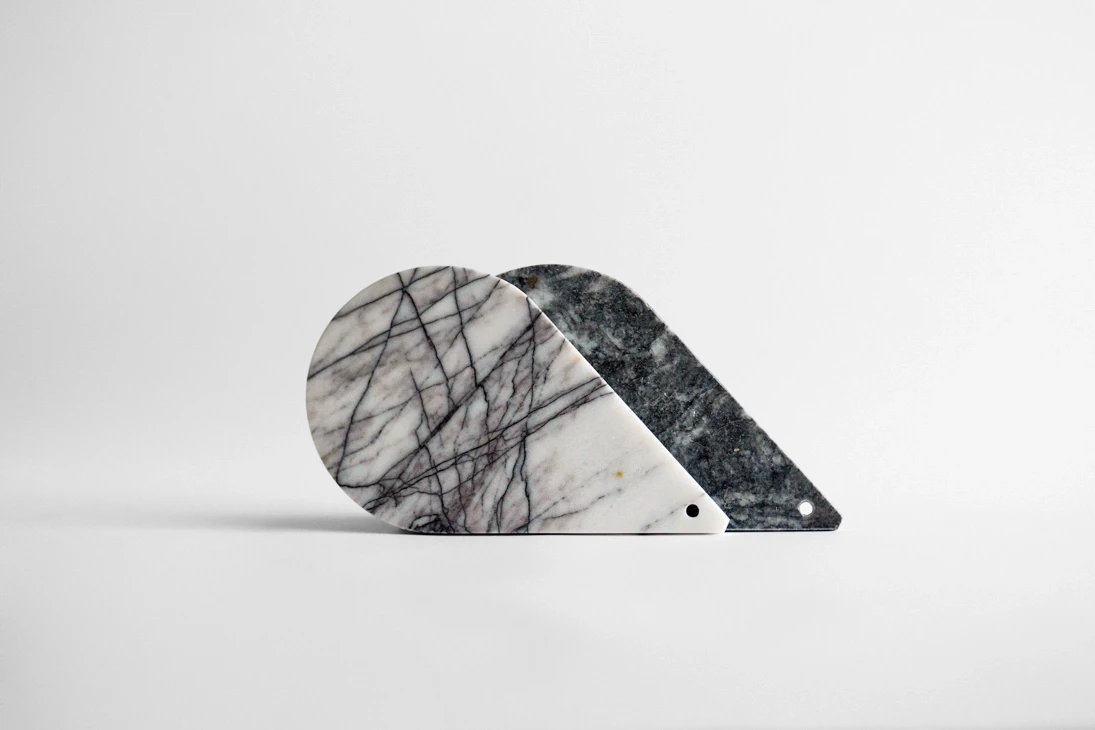 Eye to eye 2li Leylak ve Antrasit Mermer Peynir Tabağı