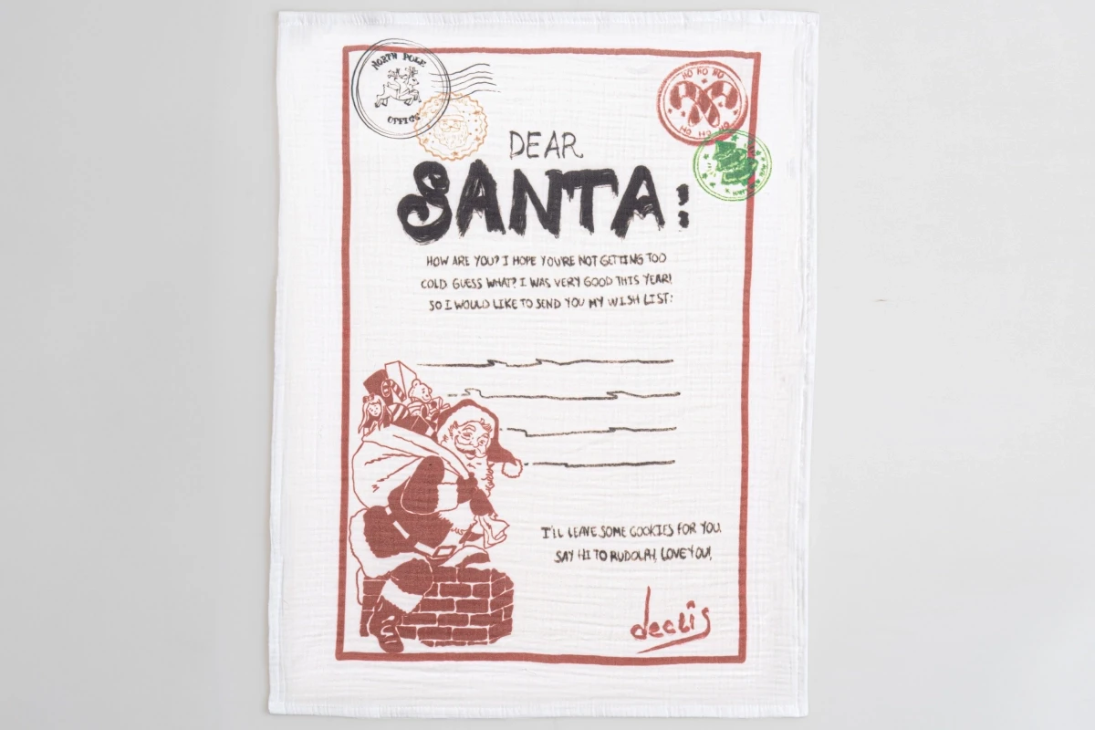 Letter to Santa Müslin Mutfak Bezi