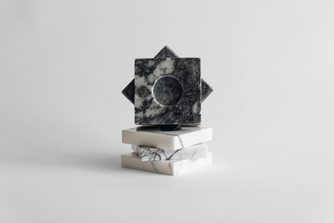 Lotus 3lü Antrasit Mermer T-Lightlık