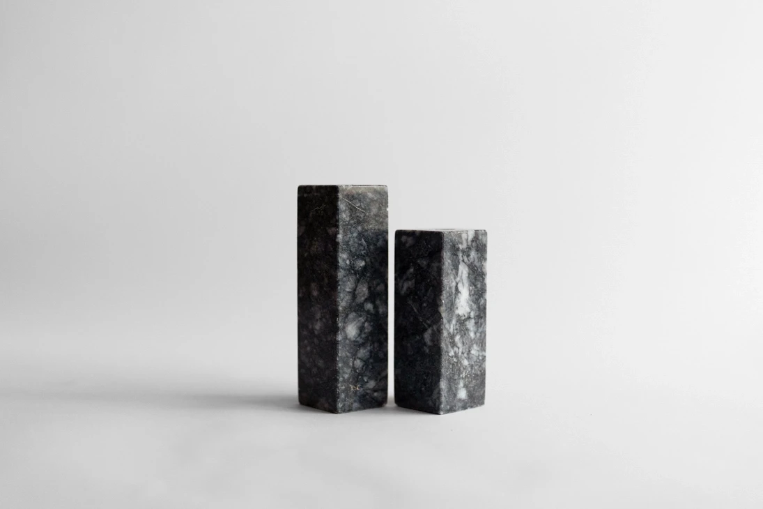 Megacity 2li Antrasit Mermer Şamdan